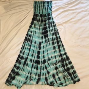 Long tie dye dress